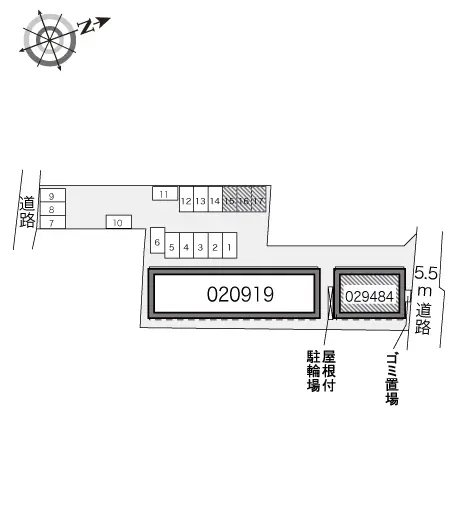 福山市多治米町 月極駐車場